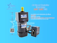สต๊อกพร้อมส่ง ในไทย !! มอเตอร์เกียร์AC 75K 5IK120RGN-CF 120W 220Vac เกียร์ทด AC Speed Control Gear M
