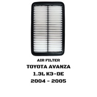 AIR FILTER TOYOTA AVANZA 1.3L K3-DE 2004 - 2005