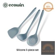 Ecowin ไม้พายซิลิโคน เกรดอาหาร ไม่เหนียวติด ทนทาน สําหรับทําอาหาร Peacock Steps