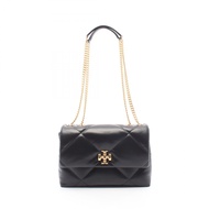 【二手】Tory Burch KIRA 菱格紋單肩包 154704001 黑色皮革單肩包 女士新款