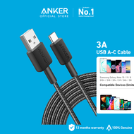 Anker 322 3A USB-A to USB-C Cable USB A to USB C Cable for Samsung Galaxy Note 10 Note 9/S10+ S10