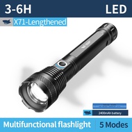 SMILING SHARK High Lumen Flashlight Super Bright M60 Torch Light 8000LM Type-c Rechargeable Light 5M