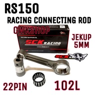 RS150 RACING CONNECTING ROD FOR JEK 5MM ROD102L/PIN 22 - SCK RACING