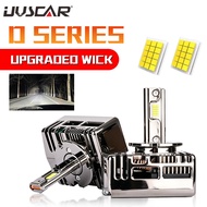 UVSCAR Y10 2PCS 140W LED Headlight HID Bulbs D5S Headlamp Canbus 12600LM Lights Auto Turbo Fan Lamp 