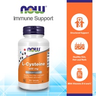 NOW Supplements, L-Cysteine 500 mg with Vitamins B-6 and C, Structural Support, 100 Tablets