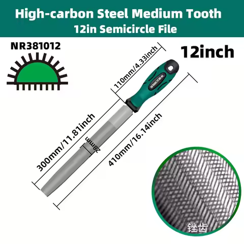 AMR Carbon Steel File 12 Inch Professional Metal File Flat/Half-Round/Triangular File/Square File Ro