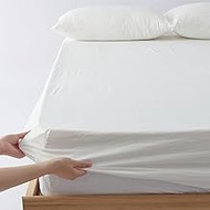 Kumori Fitted Sheet, King, 70.9 x 78.7 inches (180 x 200 cm), Washable, Soft to the touch, Solid Col