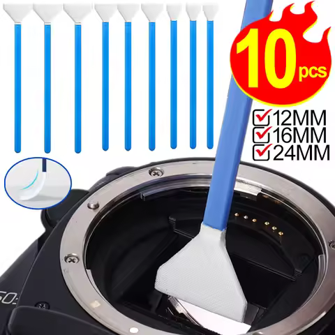 5/10PCS 12/16/24mm APS-C Cleaning Swab Kit Full-Frame M4/3 Professional Sensor Cleaner Swab for Sony