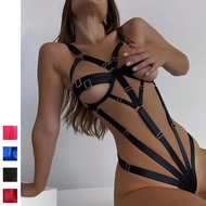 Adjustable Sexy Bodysuit Hollow Out Bandage Erotic Body Sissy Sex Hot Woman Thong 1 Piece Bdsm Lingerie Open Crotch And Breasts qpox