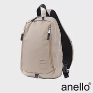 anello 霧面微光澤感 防潑水單肩斜背包- 米色