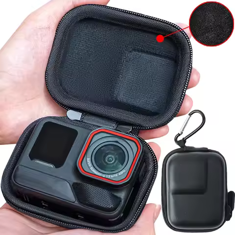 Sturdy Hard Shell Protective Case for Insta360 Ace Pro2 Anti-lost Waterproof Storage Bags with Carab