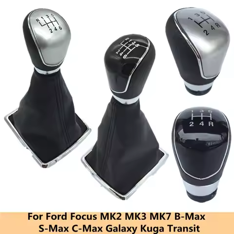 5/6 Speed Manual Car Styling Gear Shift Knob Gaiter Boot Case For Ford Focus 2 MK2 FL MK3 MK4 Fiesta