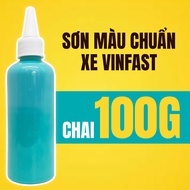 Sơn màu xe Vinfast Xanh SM chai sơn 100gr màu chuẩn xe ô tô xe máy Xanh SM dùng để dặm vá các vết tr