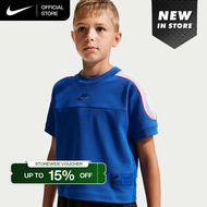 Nike Sportswear Collection Big Kids Short-Sleeve Top - Game Royal [IM4622-480]