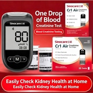 Sincare Cr1 Air Blood Creatinine Monitor Kit Home Kidney Function Tester with Test Strips, eGFR Calc