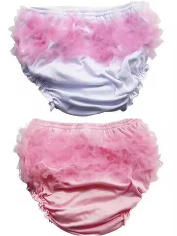 ABDL Girls Ruffle Panties Chiffon Bloomers Diaper Cover