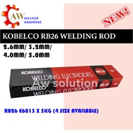 KOBELCO 2.6MM/3.2MM/4.0MM/5.0MM WELDING ELECTRODE/ WELDING ROD RB26 E6013 X 5KG (4 SIZE AVAILABLE)
