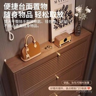Ultra-Thin Entrance Dumping Shoe Cabinet Shoe Cabinet Shoe Rack 18cm Small Apartment Household Solid