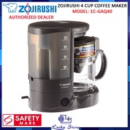 ZOJIRUSHI EC-GAQ40 4 CUP COFFEE MAKER, 1 YEAR WARRANTY