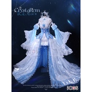 ICOS Re:Zero Rem Cosplay Crystal Ice Crystal Dress
