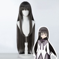 Magical Girl Madoka Xiaomeiyan cos Wig Roar Mura Dark Gray Long Exude Simulation Head
