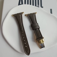 ใหม่ พร้อมส่ง สายหนังPu สายหนังเข็มขัดแบบล็อค สวยหรูดูแพง ใส่ได้กับ SmartWatch Ultra8pro watch2 Hell