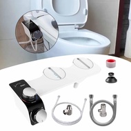 [Dynwave3] Universal Bidet Attachment for Toilet 9/16'' Non Electric Easy Install Adjustable Flexible Hose Nozzle Bidet Sprayer