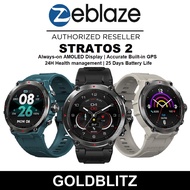 Zeblaze Stratos 2 Always-On AMOLED Display 4 Satellite GPS Heart Rate Blood Pressure SpO2 Monitor St