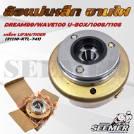 ล้อแม่เหล็ก จานไฟ รุ่นสตาร์ทมือ DREAM99/WAVE100 U-BOX/เวฟ100S/WAVE110S เครื่อง lifan tiger (รหัส 311