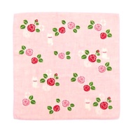 日本製【濱文漾】純棉手帕/方巾－山茶小貓 3入組