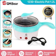 GM Bear Multipurpose Electric Cooking Pot 1.2L 1230 - Electric Cooking Pot Blue