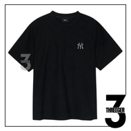 MLB NY Monotive Vintage Logo Tee Black Original Authentic MLB T-Shirt/