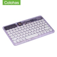 Cyberpunk Wireless Keyboard For Tablet Android iOS Windows Bluetooth-compatible Backlit Clear Keyboard For 1pad one Lapt