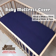 Cadar Baby Cot Plain Color / Baby Cot Fitted Bedsheet / Baby Mattress Cover / Cadar Tilam Bayi