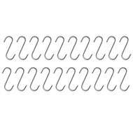 20 Pcs Stainless Steel Butcher's Hook with for Sharp Tip for Butcher Shop For Kitchen Hot And Cold S