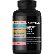 ACAPPELLA Magnesium Glycinate Probiotic for Women Psyllium Husk Capsules Slippery Elm with Marshmall