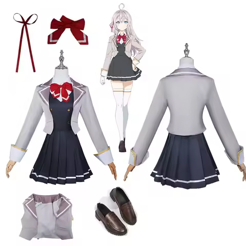 Anime Alya Alisa Mikhailovna Kujou Role Cosplay Costume JK Style School Uniform Coat Skrit Shoes Gir