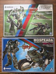 Aoshima 1/144 GENESIS MOSPEADA 機甲創世紀 模型2套  LEGIOSS AFC-011 + VR-052F/T電單車