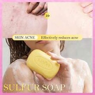 2/1pc. Sulfur Soap (125g/4.4oz), Anti-Mite Soap, Anti-Acne Soap: Deep Cleansing, Anti-Acne, Reduce I