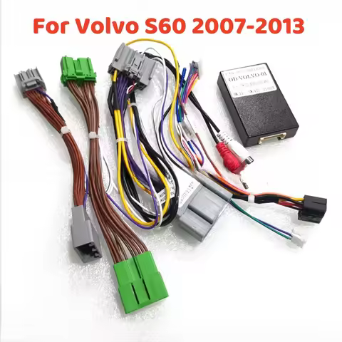 Car Audio Wiring Harness with Canbus Box For Volvo S60 XC60 V60 2007-2013 Stereo 16 Pin CD/DVD Andro