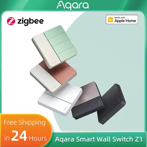 Aqara Smart Wall Switch Z1 Dual Control Zigbee 3.0 Compatible with Single Live/Neutral Wire Switch W
