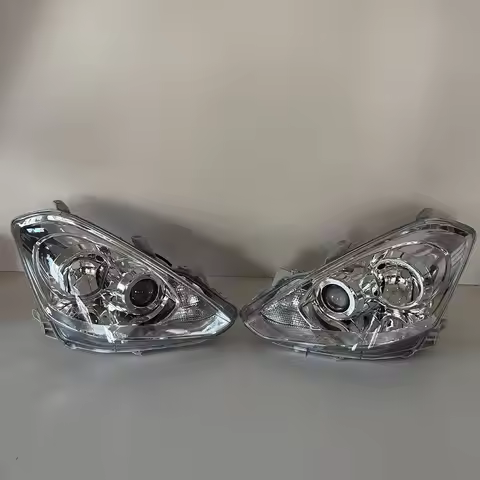 A Pair Car Headlamp For Toyota Caldina ATZ246 AZT241 ST246 Black White Headlight 2005 2006 2007