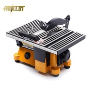Glass fiber reinforced plastic tabletop wood saw machine, mini bench saw, desktop micro tile cutting