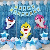 Balkar Baby Shark Birthday Balloon Decoration Set Package