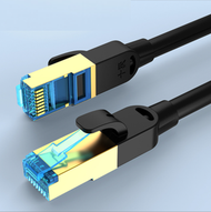 #N/A - 七類萬兆網線 8芯成品跳線 電腦路由器監控cat7類網路線（十極-七類萬兆-黑色 10米）#Q901028543