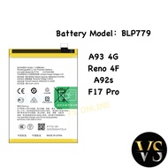 Battery BLP779 BLP835 for Oppo Reno 4F 5F A93 4G A94 4G A92s F17 Pro Premium Quality Battery