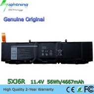 5XJ6R 11.4V 56Wh New Genuine Original Battery for Dell XPS 17 9700 9710 Precision 5750 KVPMY W2DMX P