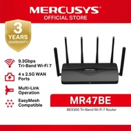 Mercusys Official | MR47BE | BE9300 | Tri‐Band | Wi‐Fi 7 | Home | Gaming | WiFi | Fast | Router