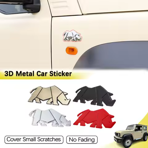 3D Metal Emblem Car Sticker for Suzuki Jimny Sierra JB74 JC74 JB23 JB43 JB64 Trunk Body Scratch Cove