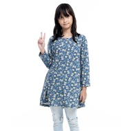 AQEELA Muslimah Kids Zig Zag T-Shirt -Blue (ak319h)